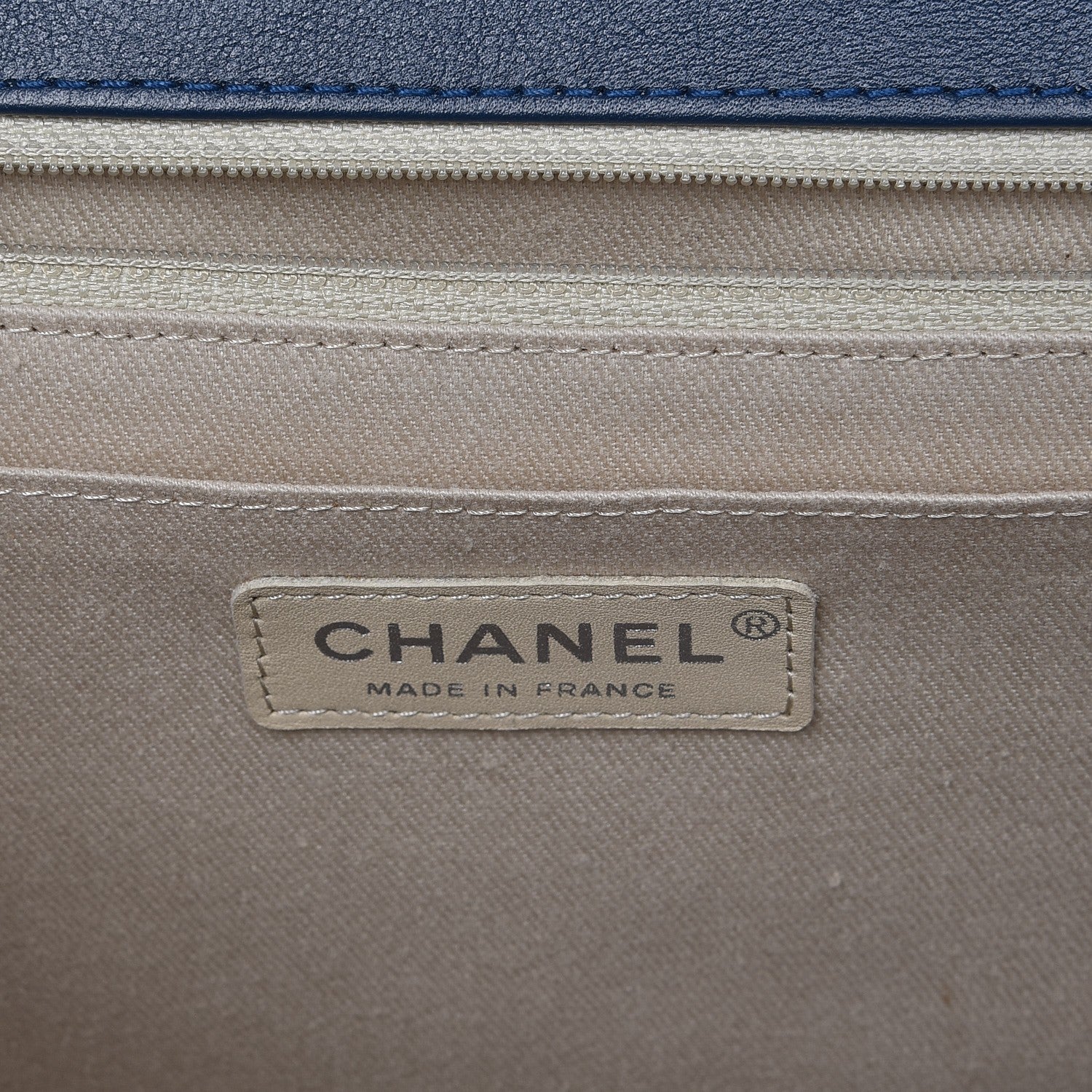 Chanel Calfskin Quilted In the Business Flap Dark Navy Blue 6 of 7