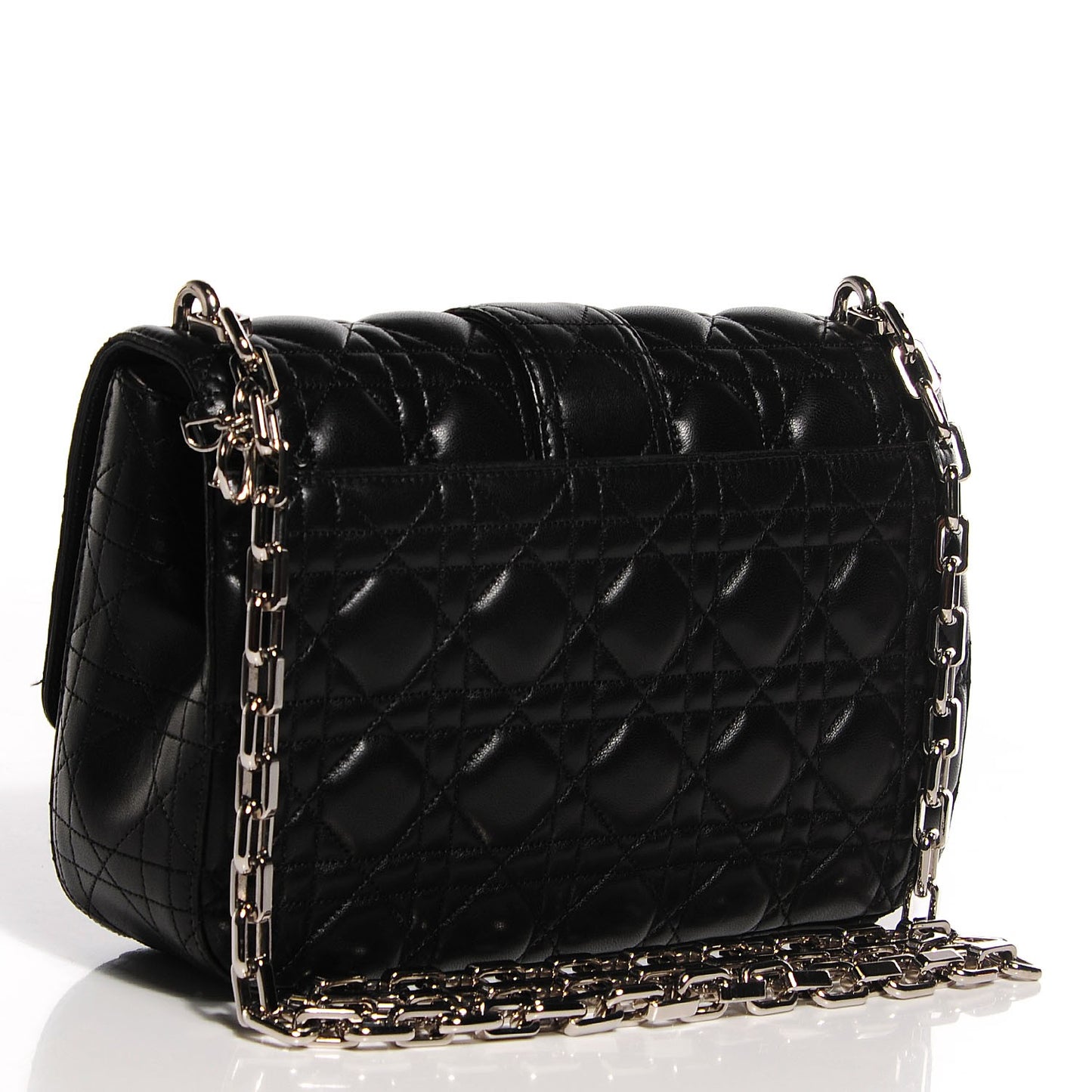 Lambskin Cannage Medium Miss Dior Flap Black