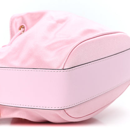 Versace Satin Medusa Drawstring Bucket Bag Pink 9 of 10