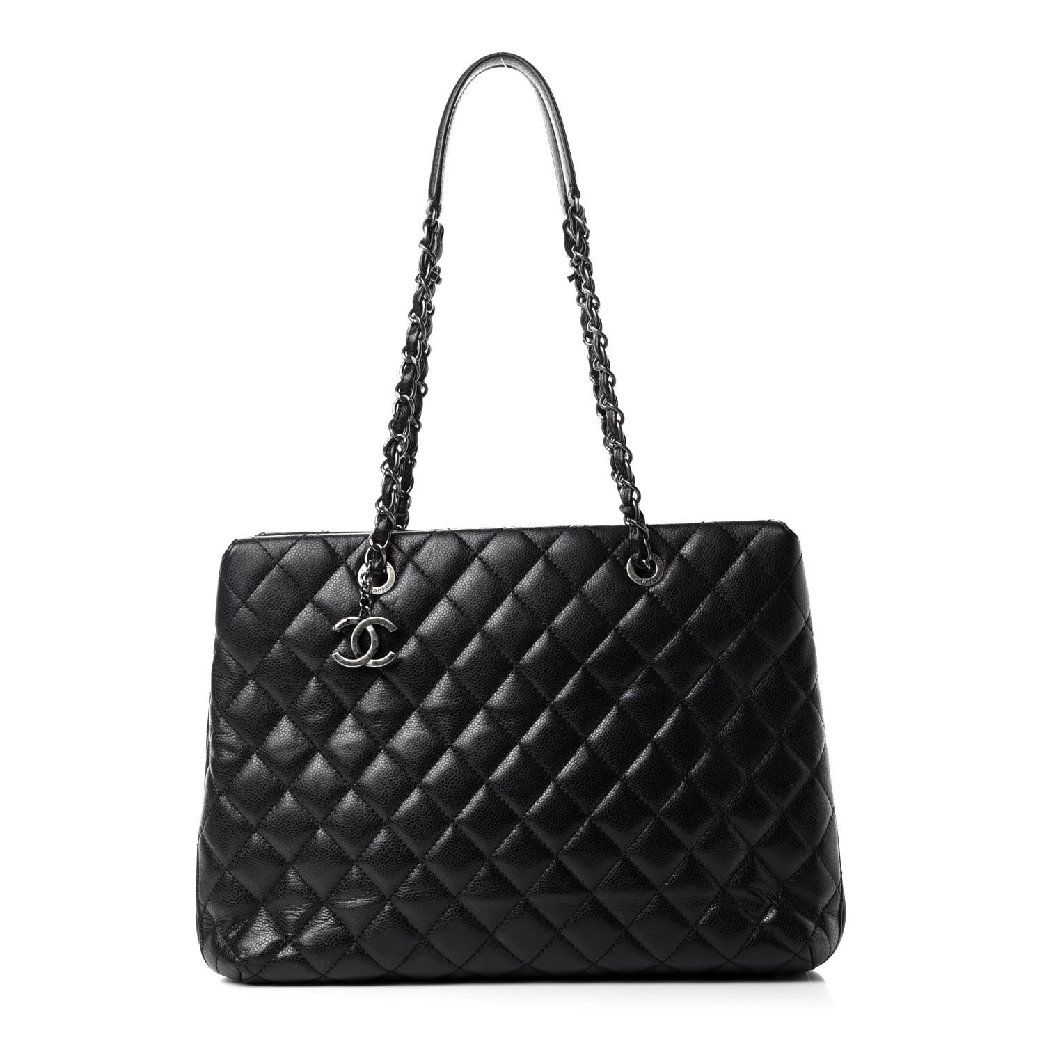 Chanel Caviar Quilted City Shopping Tote Black 1 of 10