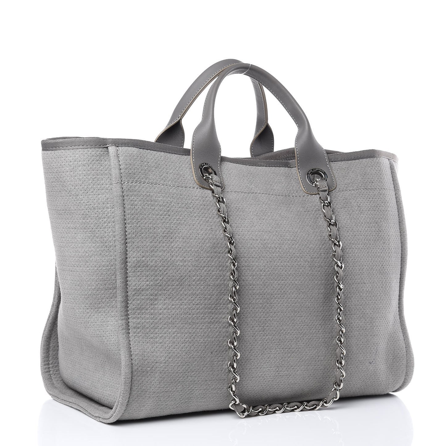 Canvas Large Deauville Tote Grey