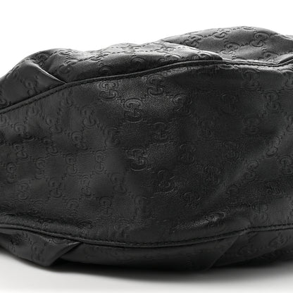 Gucci Guccissima Medium Icon Bit Shoulder Bag Black 10 of 10