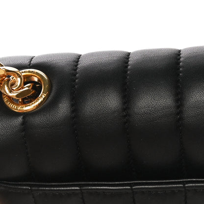 Saint Laurent Lambskin Matelasse Monogram Medium Vicky Chain Bag Black 13 of 13