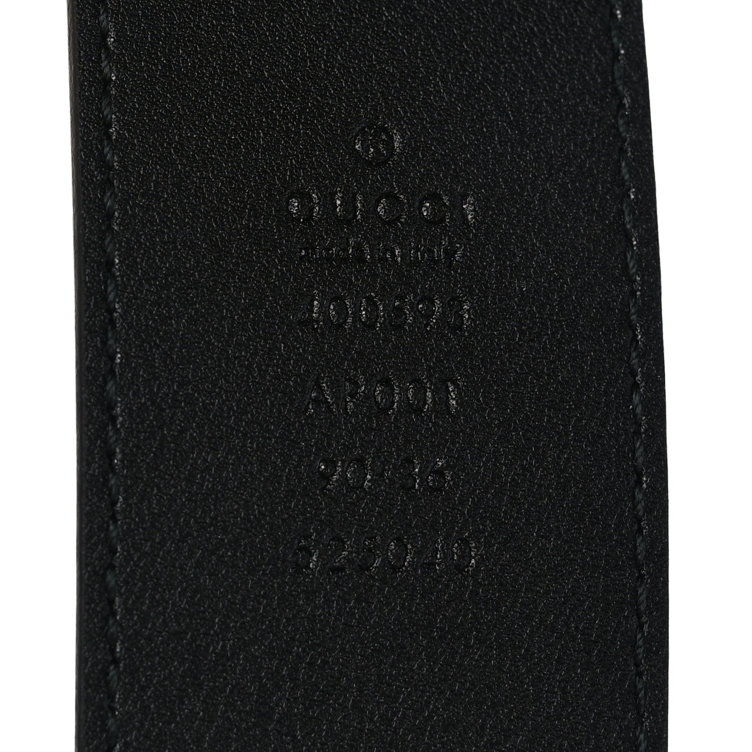 Gucci Calfskin Double G 40mm Belt 90 36 Black 3 of 5