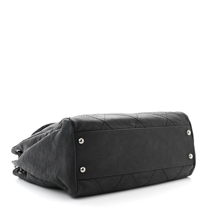 Chanel Calfskin Quilted Large Hamptons Flap Black 4 of 11