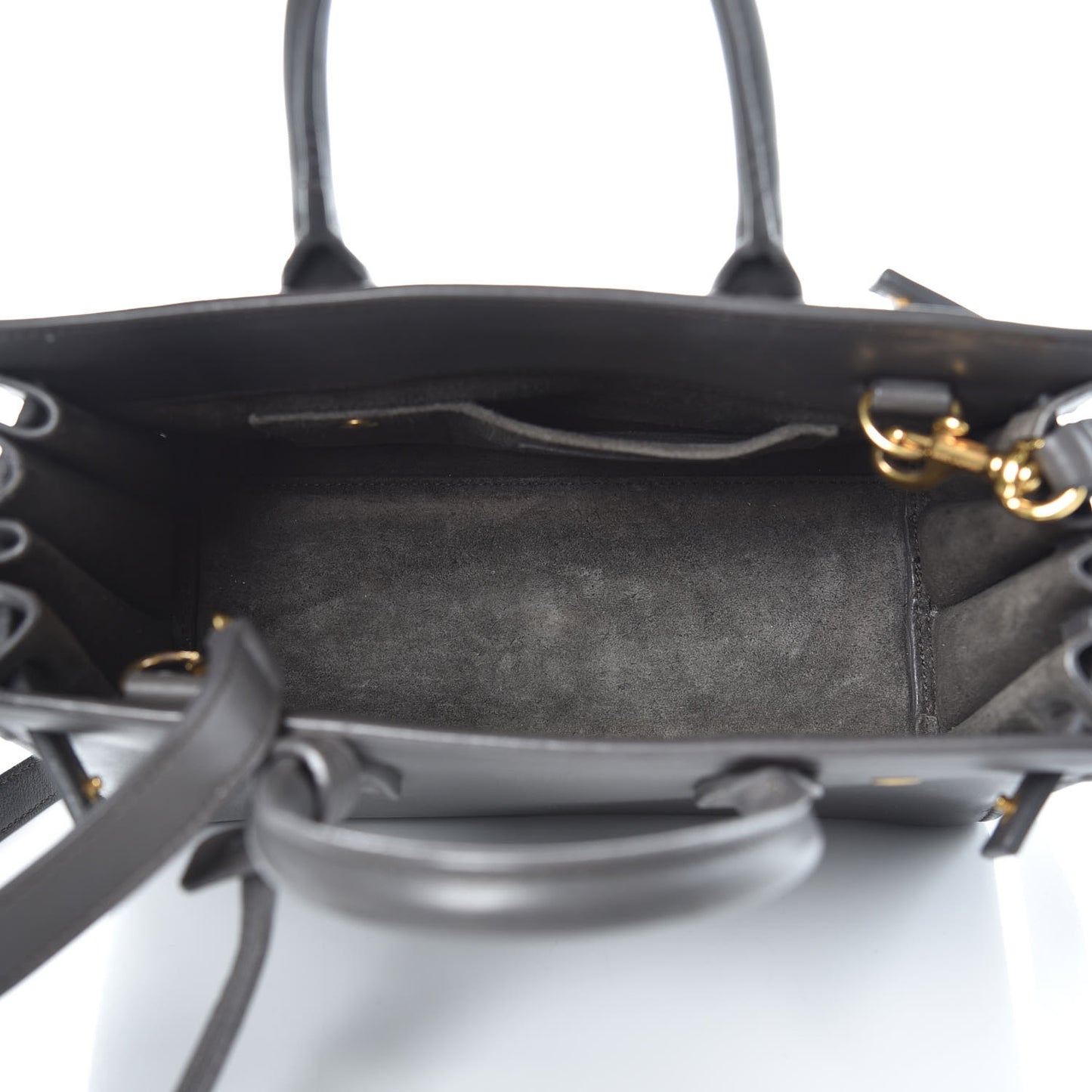 Calfskin Nano Sac De Jour Fog