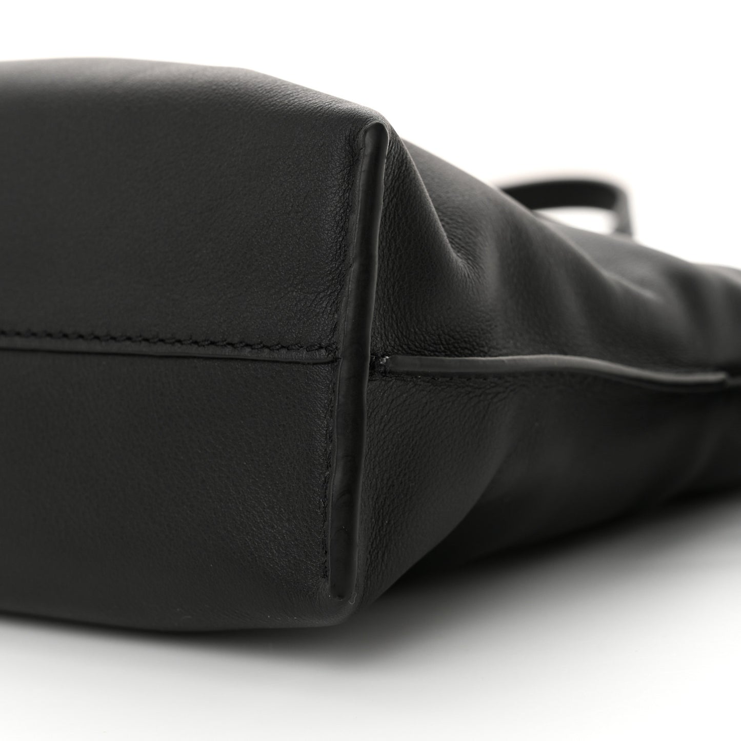 Calfskin Mini Flamenco Knot Clutch Black