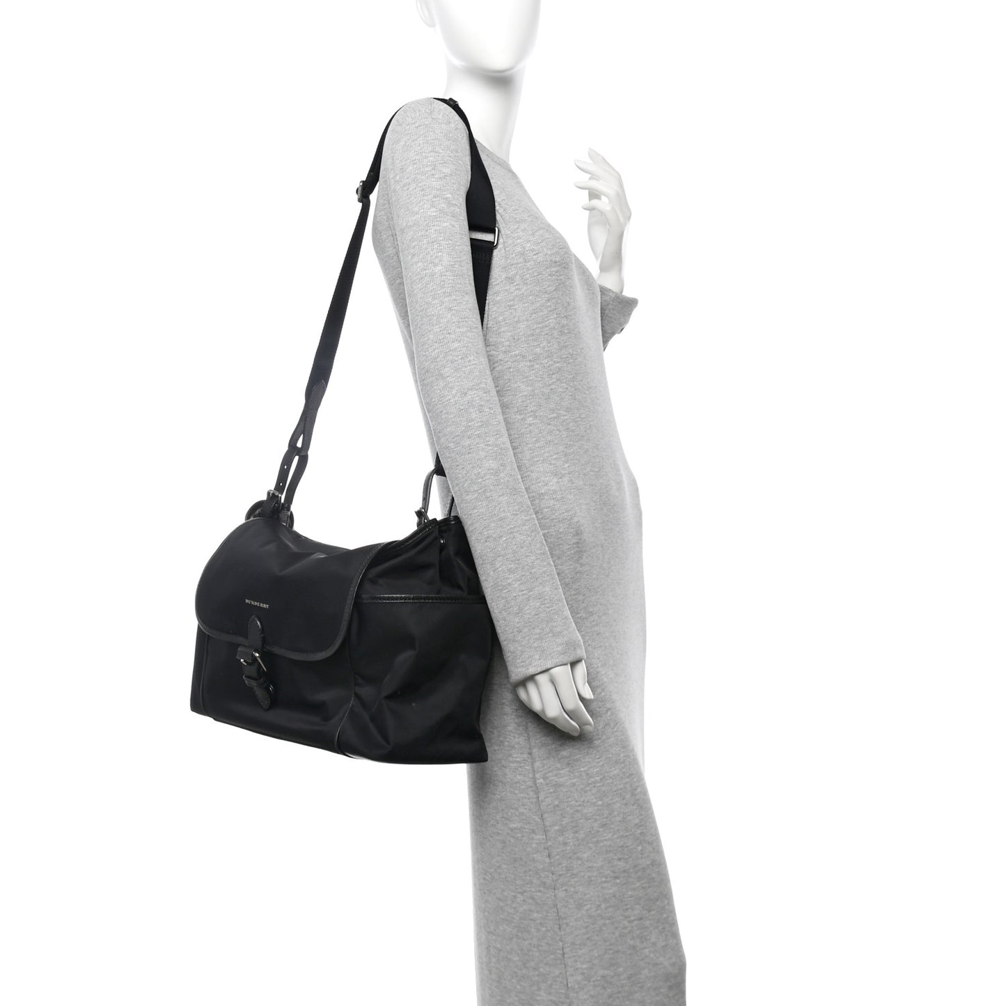 Nylon Diaper Bag Black