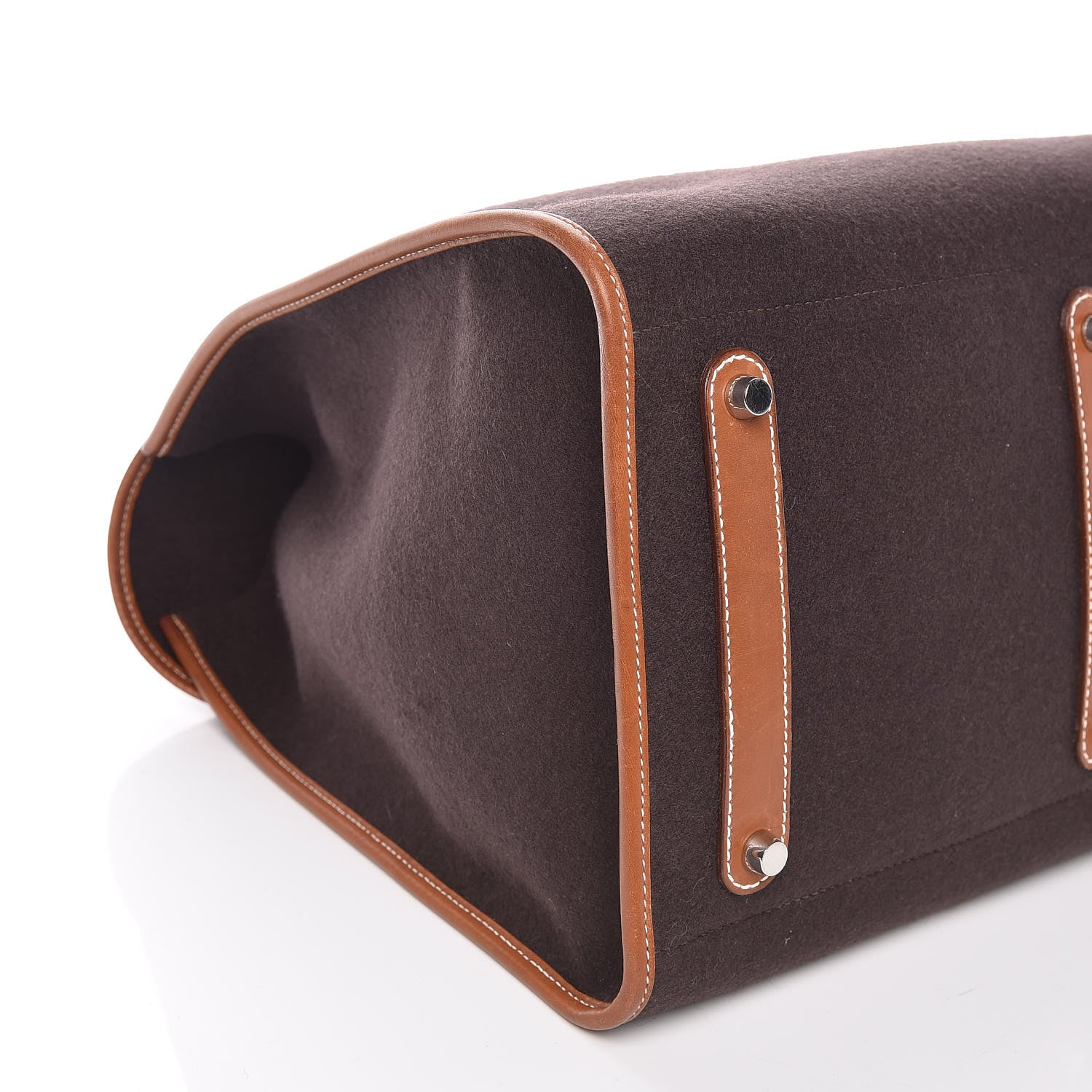 Hermes Felt Barenia Feu2Dou Ebene Gold 10 of 12