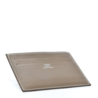 Hermes Swift Citizen Twill Card Case Etoupe 4 of 6