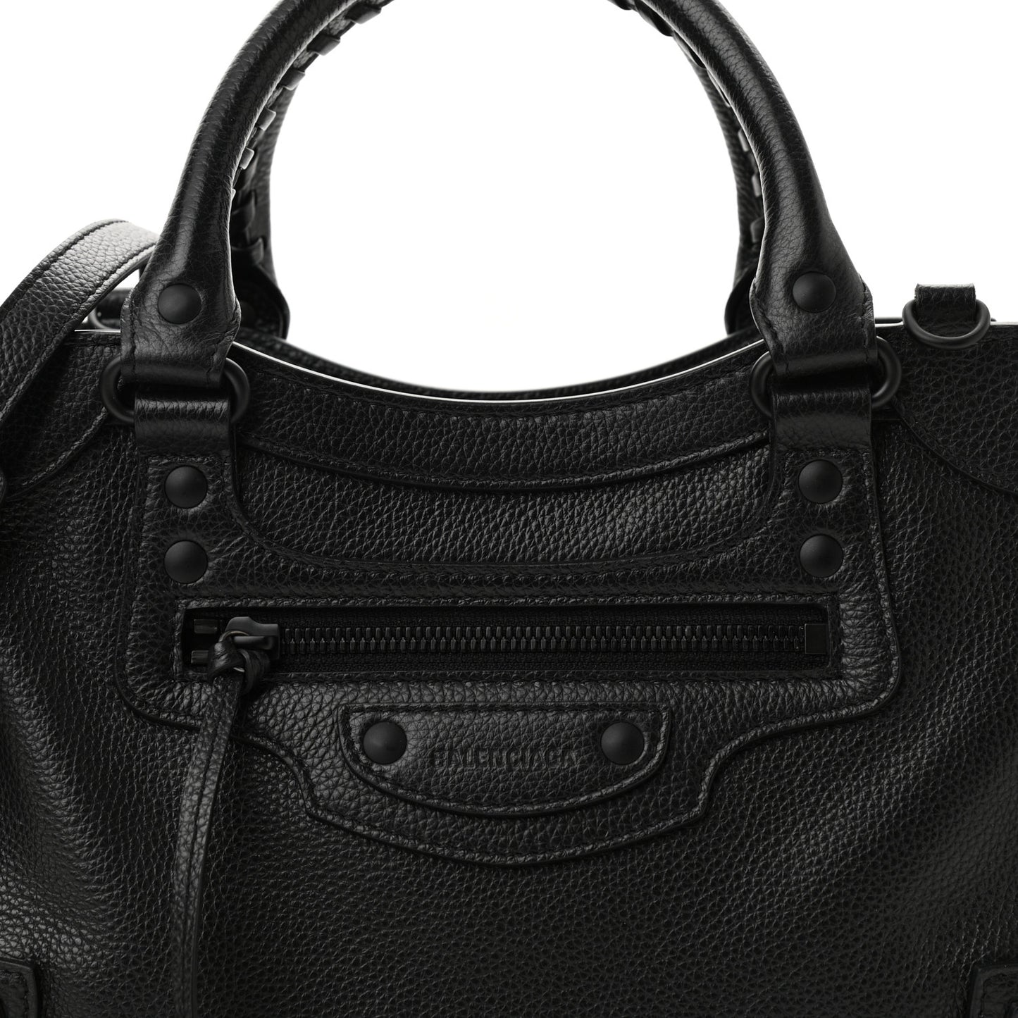 Grained Calfskin Neo Classic Black Hardware S City Black