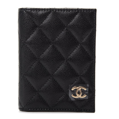 Chanel Caviar Quilted Card Holder Wallet Black 1 of 7