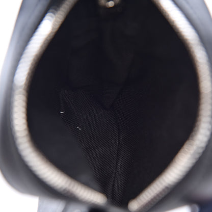 Gucci GG Supreme Monogram Appia Calfskin Web Small Camera Messenger Bag Black Grey 5 of 10