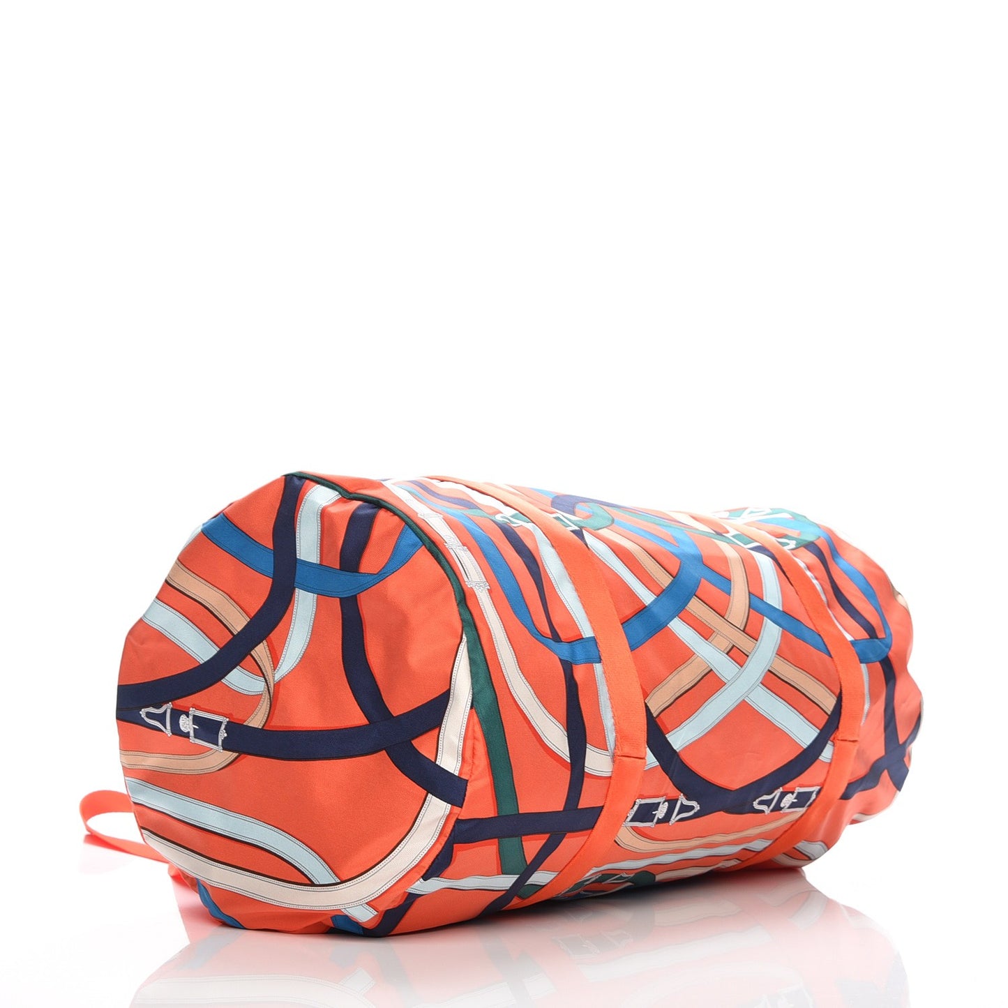 Silk Barenia Cavalcadour Duffle Orange Poppy Fauve