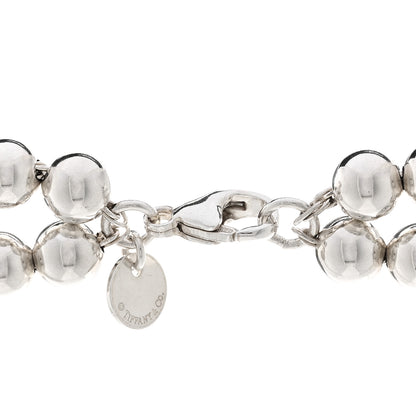 Tiffany Sterling Silver HardWear Graduated Ball Two-Row Necklace 4 of 4