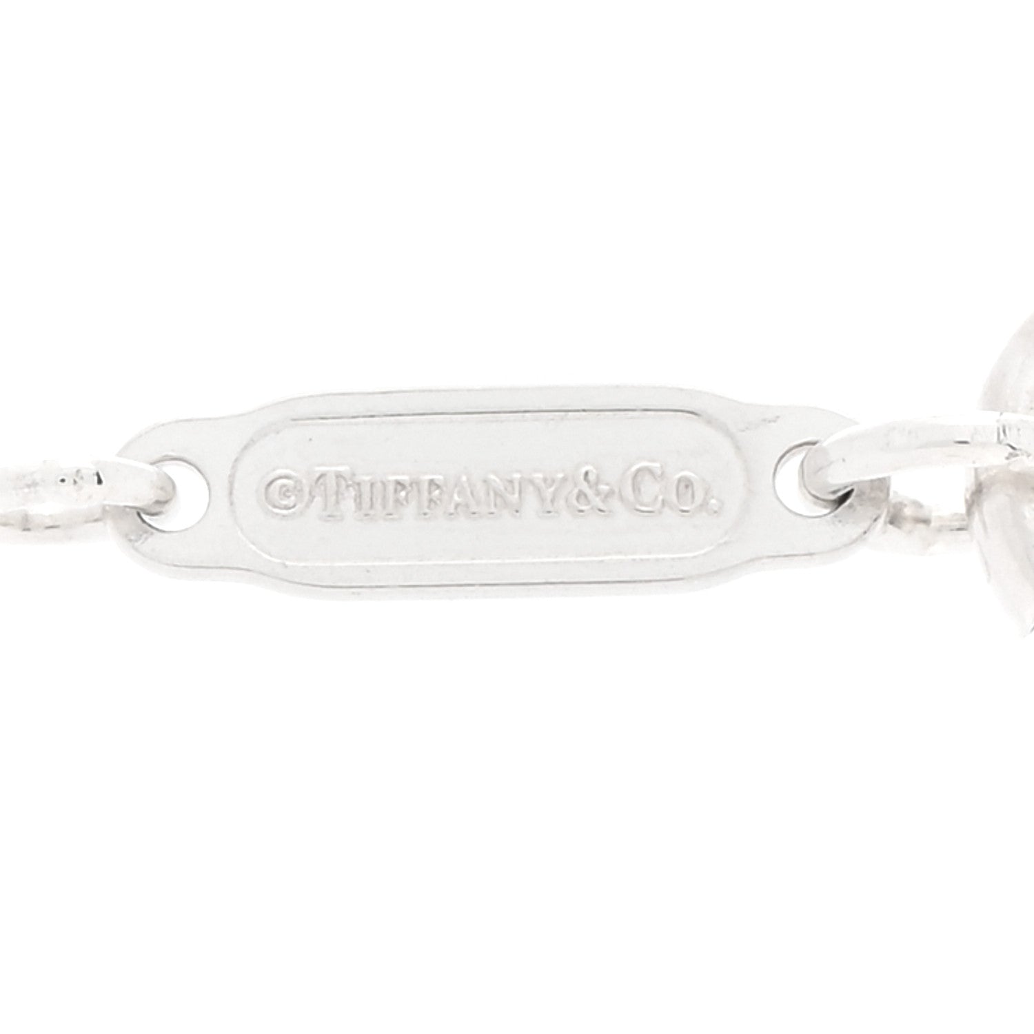 Tiffany Sterling Silver Medium Atlas Open Pendant Necklace 4 of 5