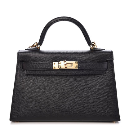 Hermes Epsom Mini Kelly Sellier 20 Black 1 of 8