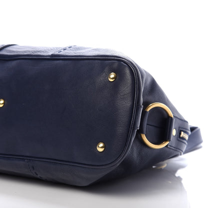 Saint Laurent Calfskin Large Muse Navy Blue 7 of 12