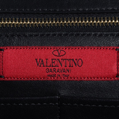 Valentino Garavani Vitello Medium Rockstud Tote Black 6 of 9