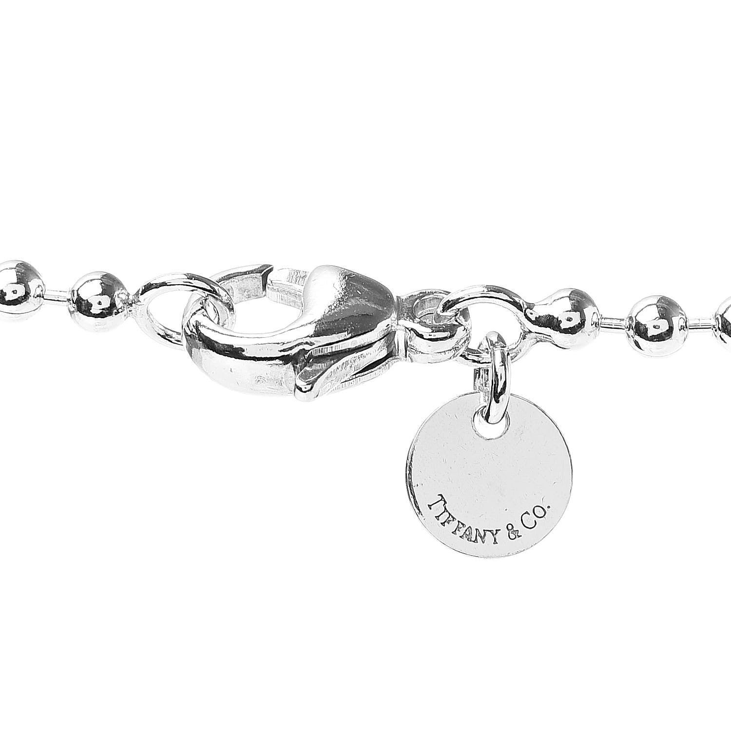 Tiffany Sterling Silver Long Return to Tiffany Heart Pendant Necklace 5 of 5