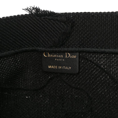 Christian Dior Canvas Embroidered Camouflage Book Tote Black 6 of 13
