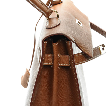 Hermes Courchevel Kelly Sellier 35 Gold 17 of 35