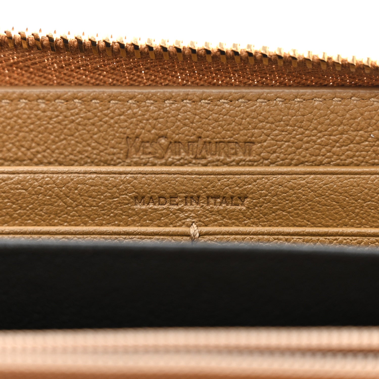 Saint Laurent Chevre Belle De Jour Zip Around Wallet Beige 6 of 8