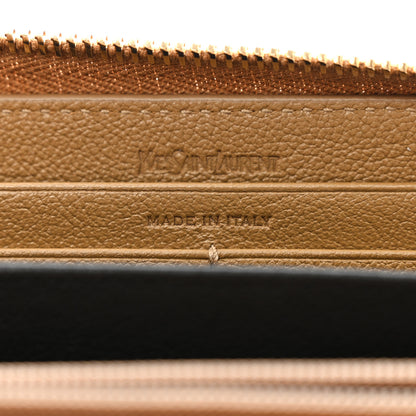 Saint Laurent Chevre Belle De Jour Zip Around Wallet Beige 6 of 8
