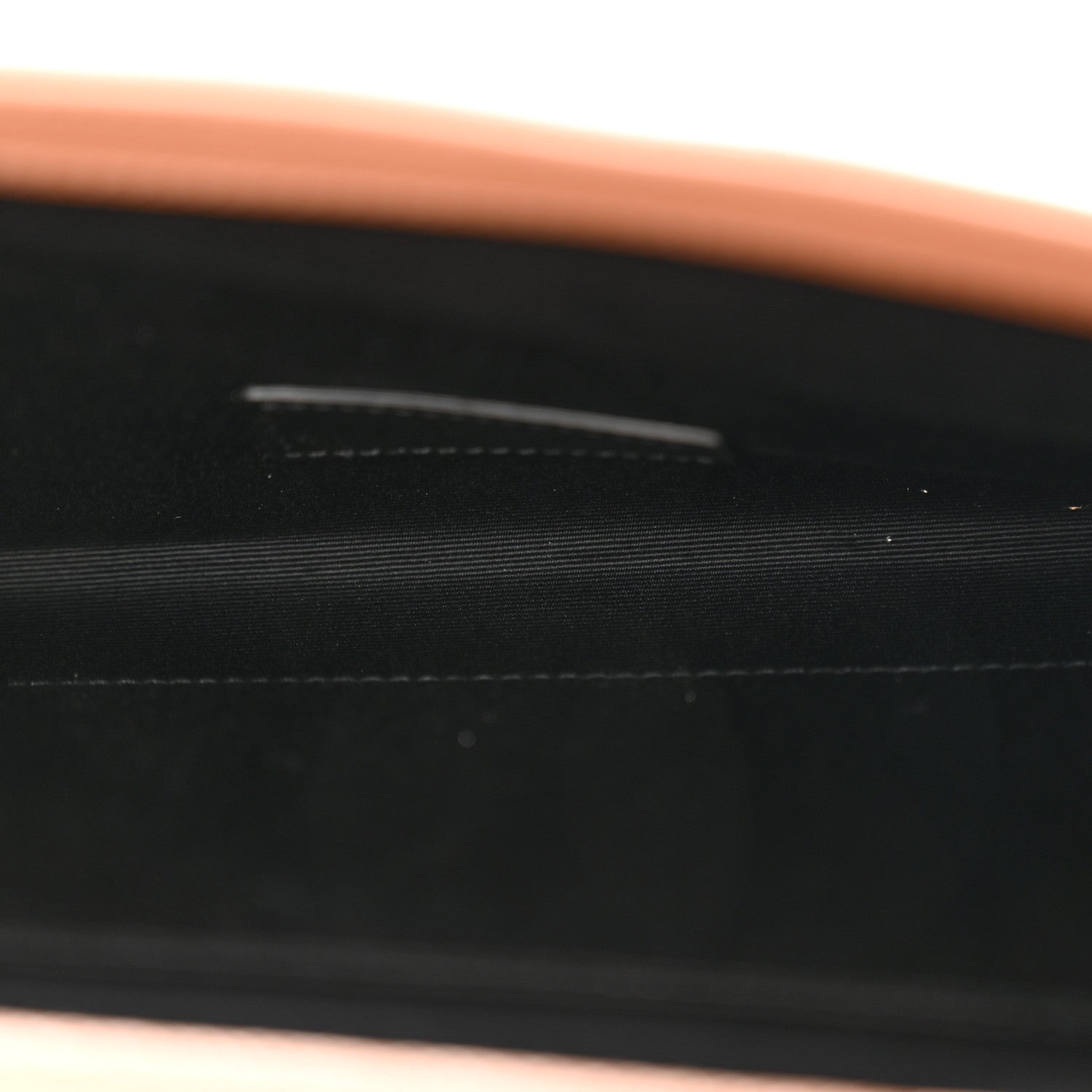 Saint Laurent Grain De Poudre Matelasse Chevron Monogram Envelope Clutch Vintage Peach 5 of 9