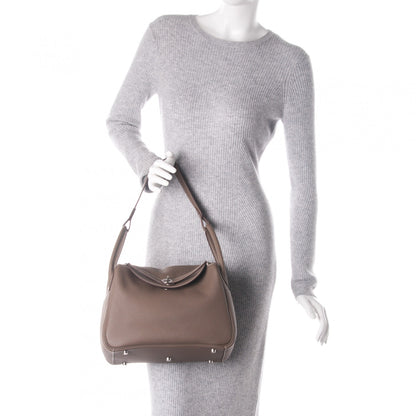 Hermes Taurillon Clemence Lindy 30 Etoupe 2 of 9