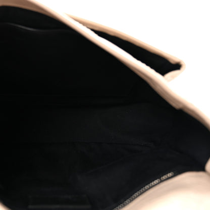 Saint Laurent Crinkled Calfskin Matelasse Monogram Medium Niki Chain Satchel Gold Sand 5 of 15