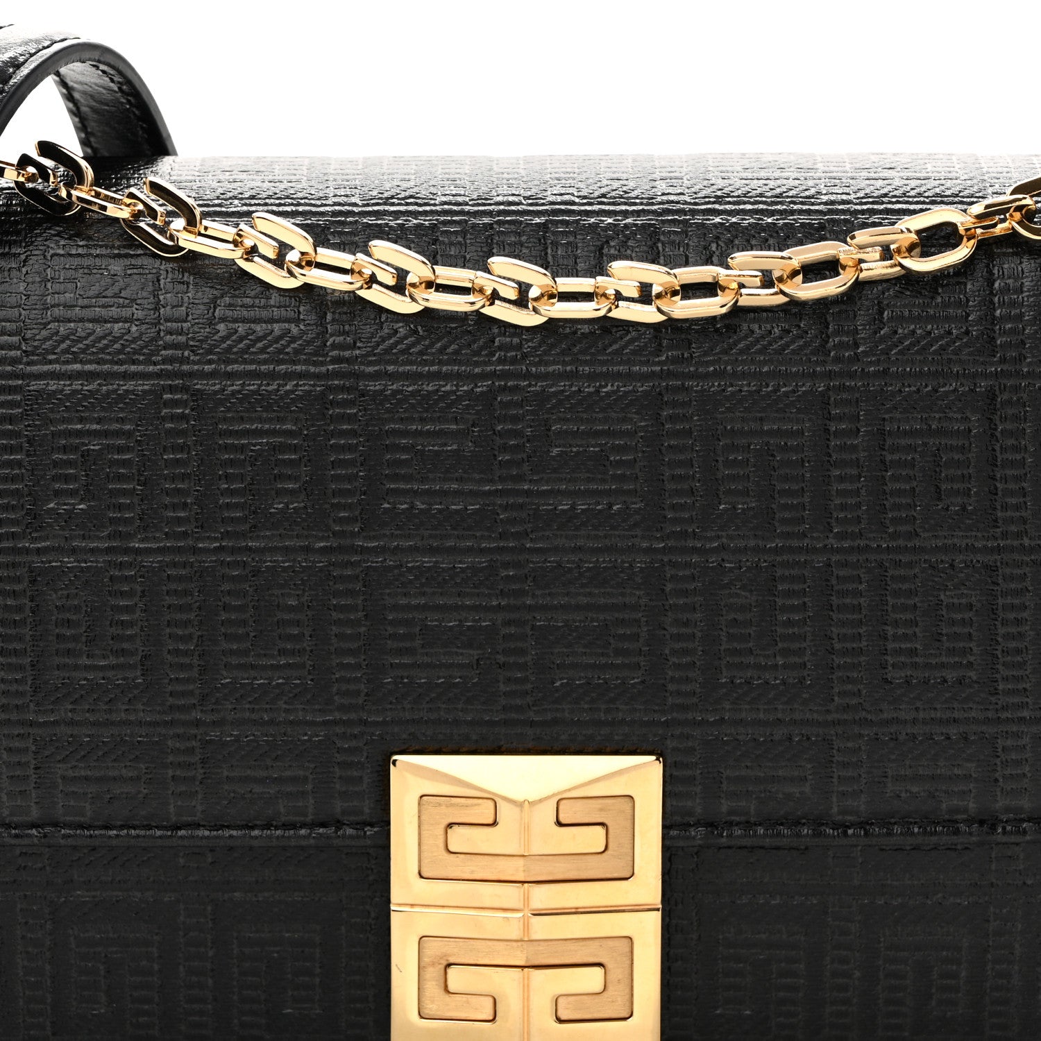 Givenchy 4G Coated Canvas Small Chain Shoulder Bag Black 7 of 13