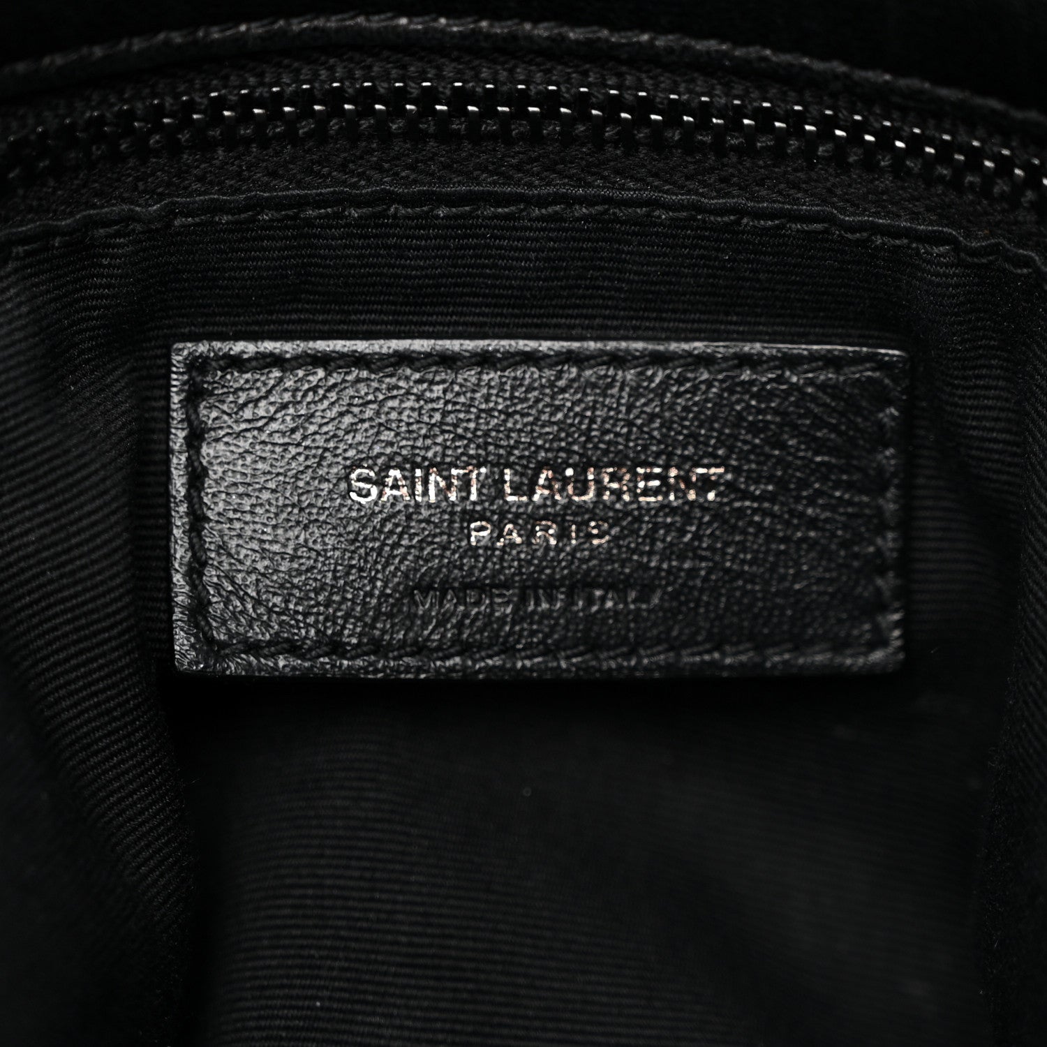Saint Laurent Lambskin Quilted Monogram Monochrome Small Loulou Puffer Chain Satchel Black 6 of 10
