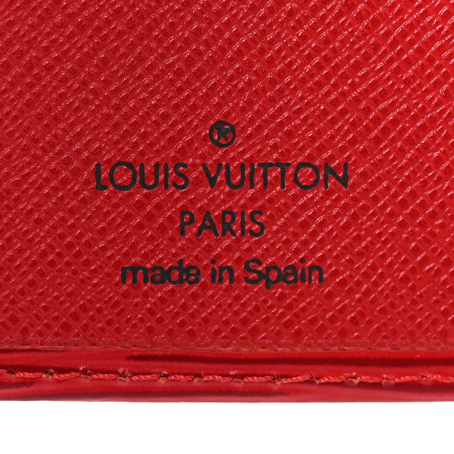 Epi Checkbook Organizer Wallet Castillan Red
