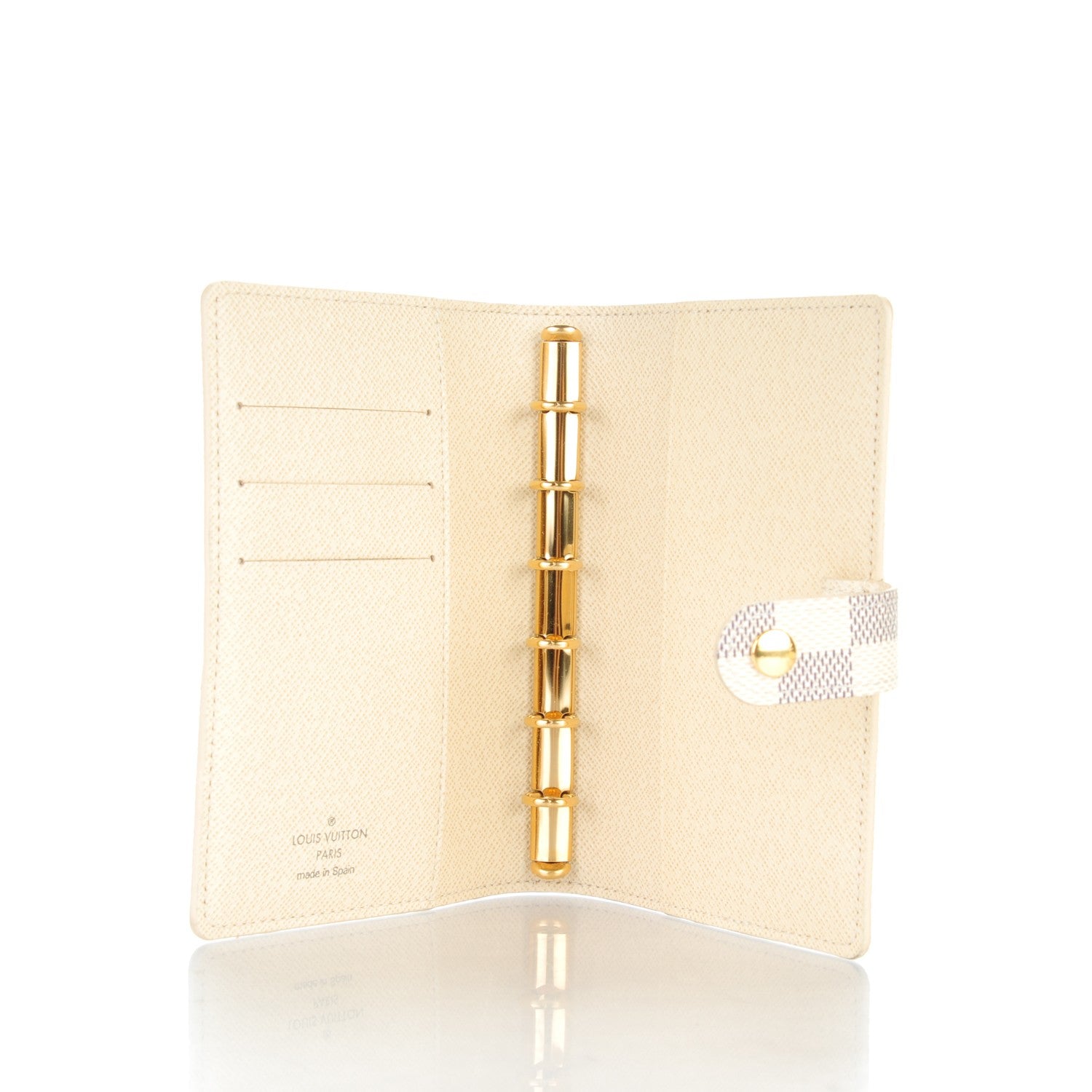 Louis Vuitton Damier Azur Small Ring Agenda Cover 5 of 7