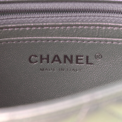 Chanel Iridescent Calfskin Quilted Mini Rectangular Flap Light Purple 6 of 9