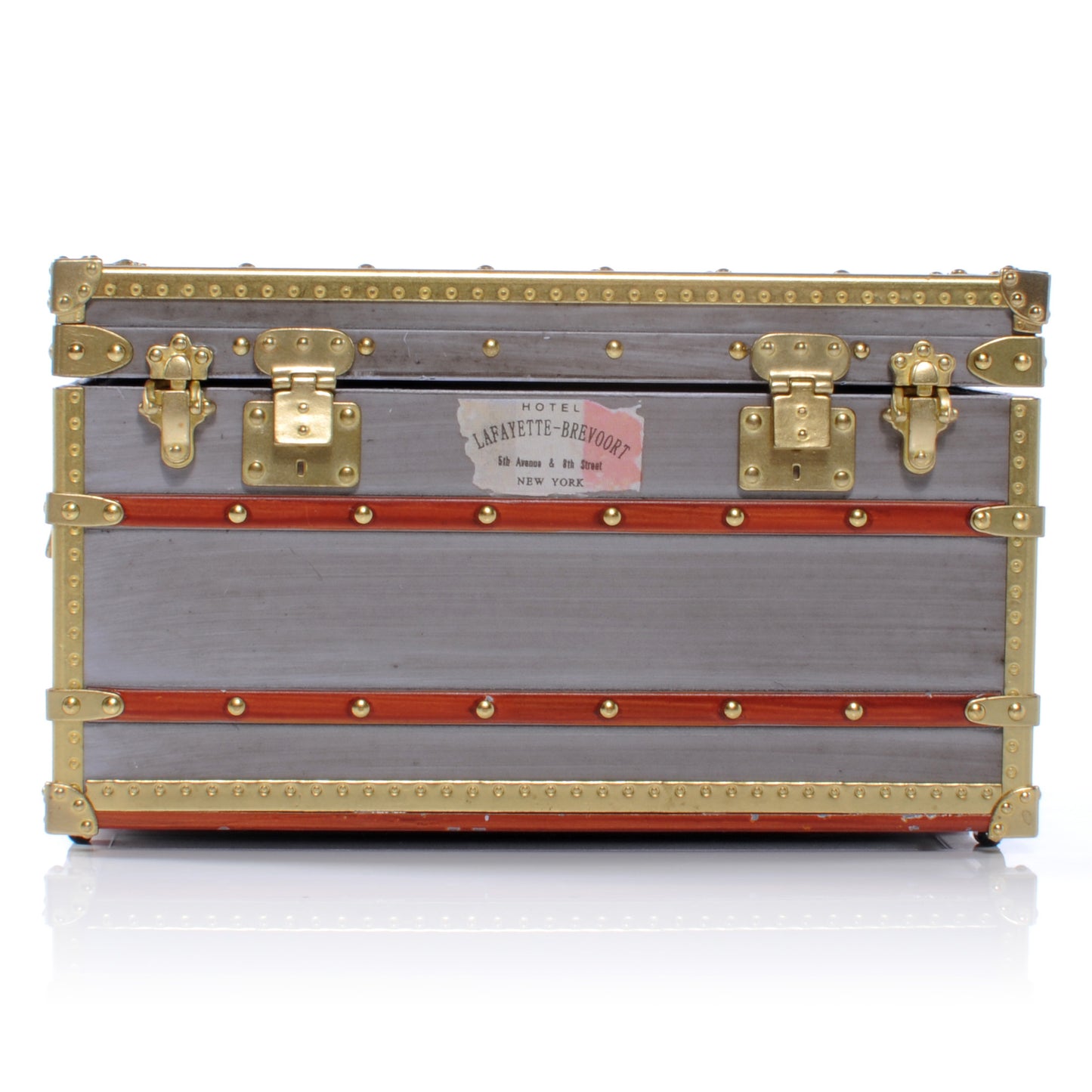 Mini Malle Zinc Trunk Paperweight Jewelry Box VIP Gift