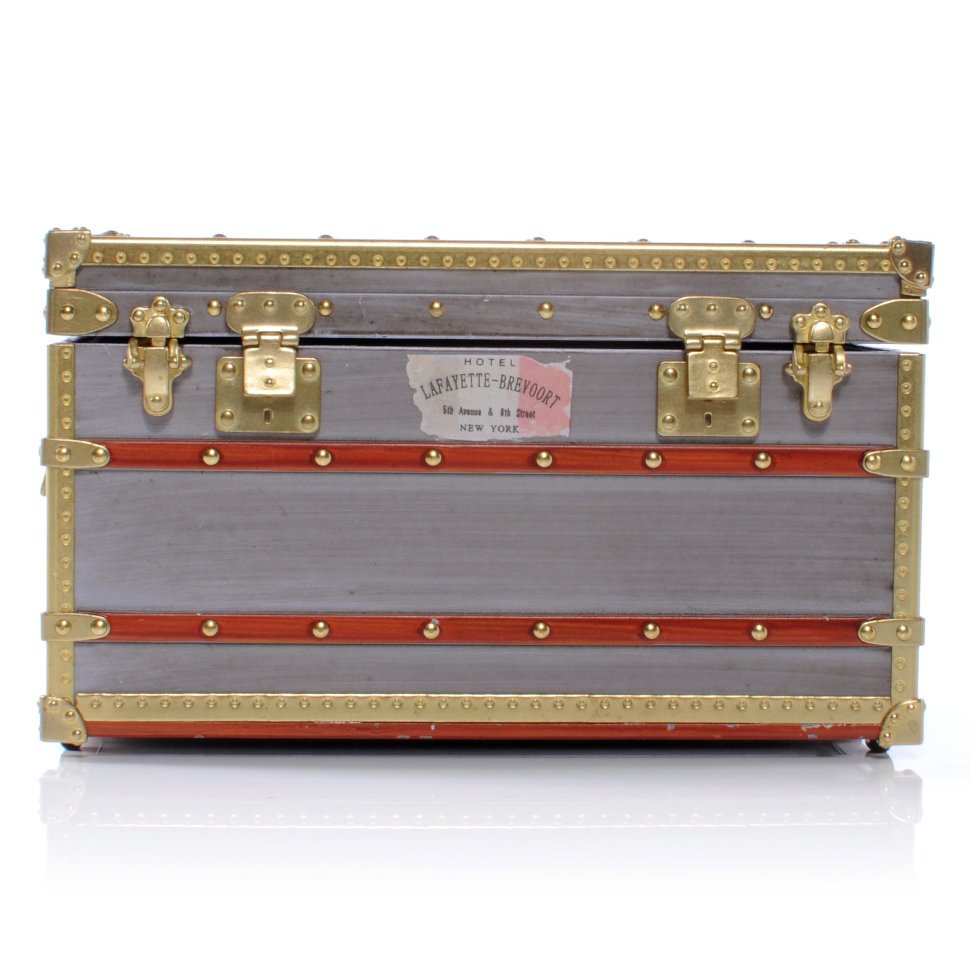 Louis Vuitton Mini Malle Zinc Trunk Paperweight Jewelry Box VIP Gift 1 of 6