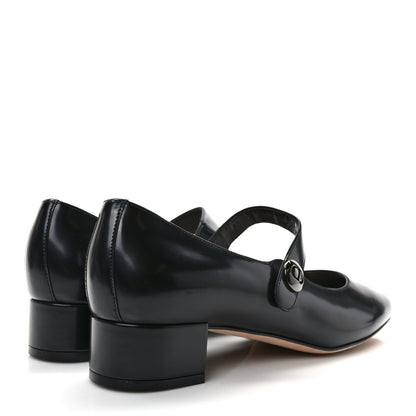 Christian Dior Brushed Calfskin Uniform 30mm Pumps 39 Black 4 of 9