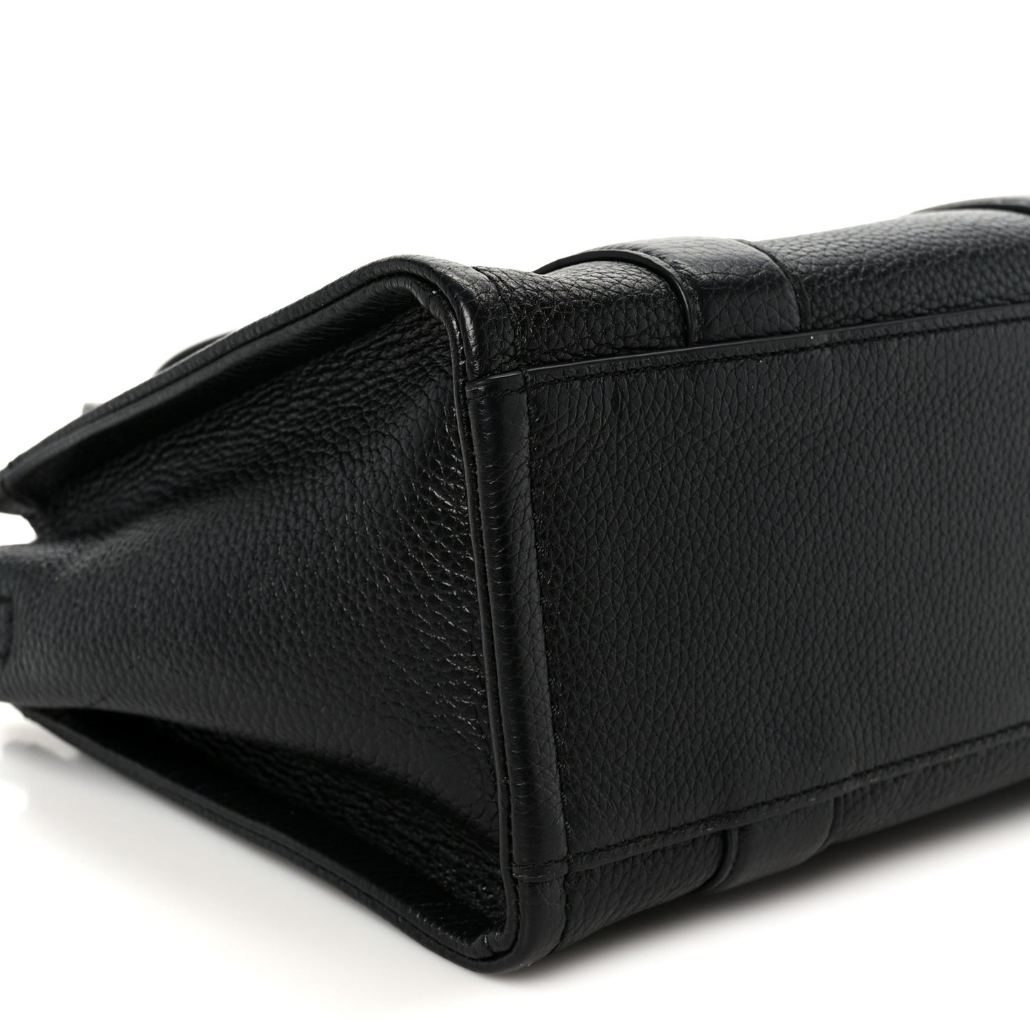 Grained Calfskin Small The Tote Bag Black