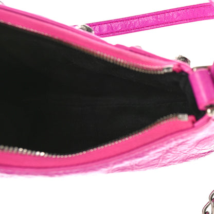 Balenciaga Agneau Arena Le Cagole Mini Purse With Chain Lipstick Pink 5 of 10
