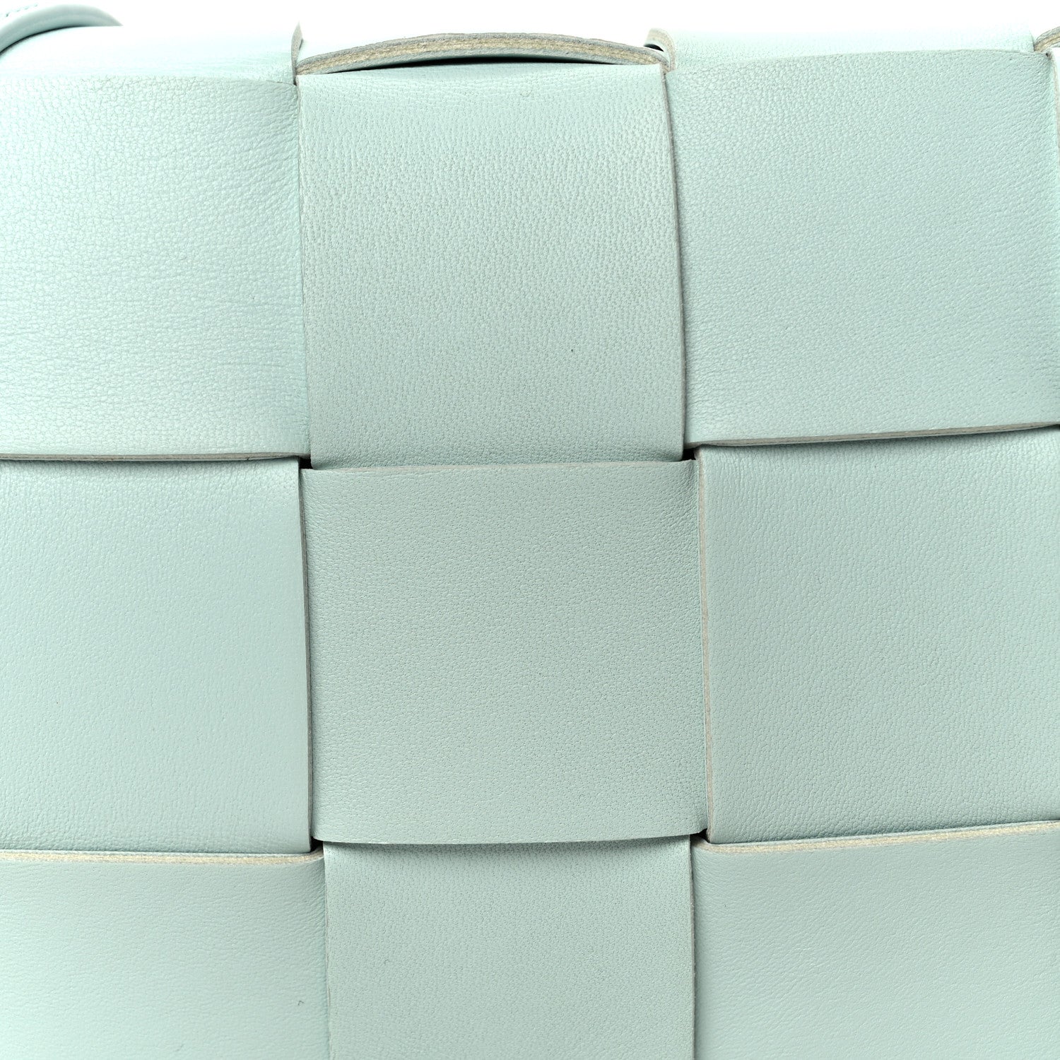 Bottega Veneta Lambskin Maxi Intreccio Cassette Bag Teal Washed 9 of 11