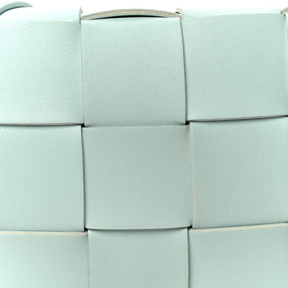 Bottega Veneta Lambskin Maxi Intreccio Cassette Bag Teal Washed 9 of 11