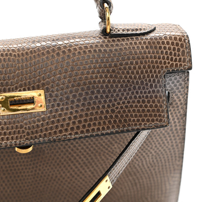Hermes Lizard Niloticus Kelly Sellier 25 Gris Fonce 19 of 21