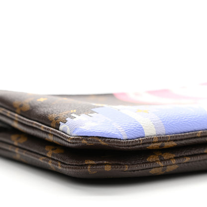 Louis Vuitton Monogram 2019 Christmas Animation Double Zip Pochette 9 of 10