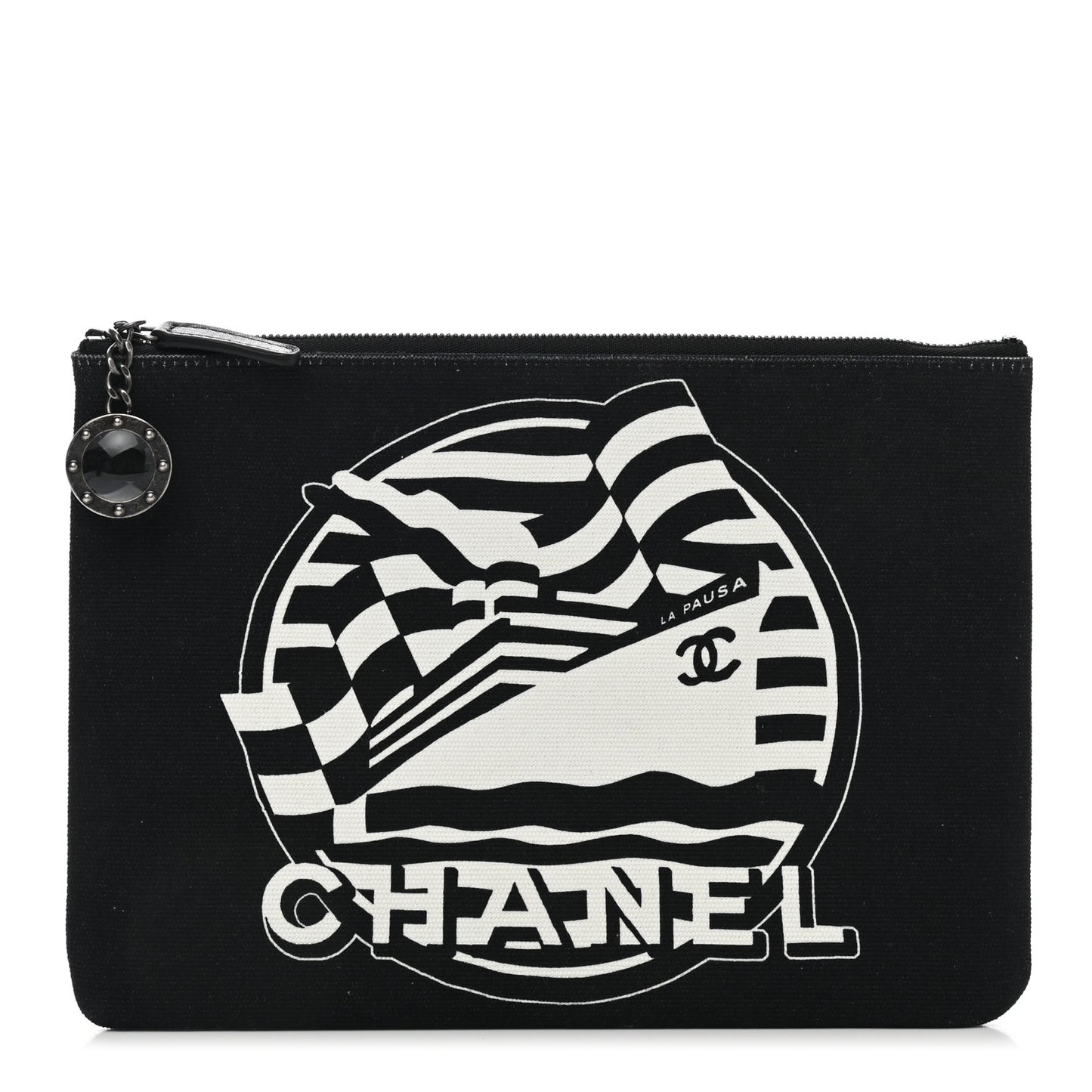 Canvas La Pausa Cosmetic Case Black