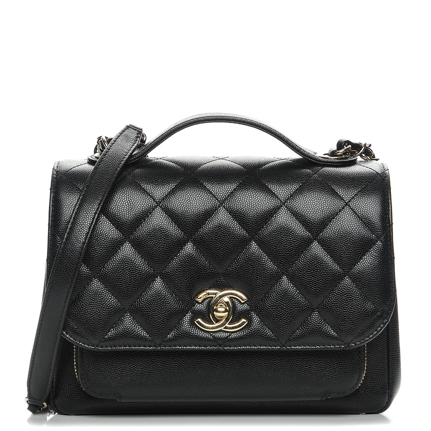 Chanel Caviar Quilted Small Business Affinity Flap Black 1 of 8