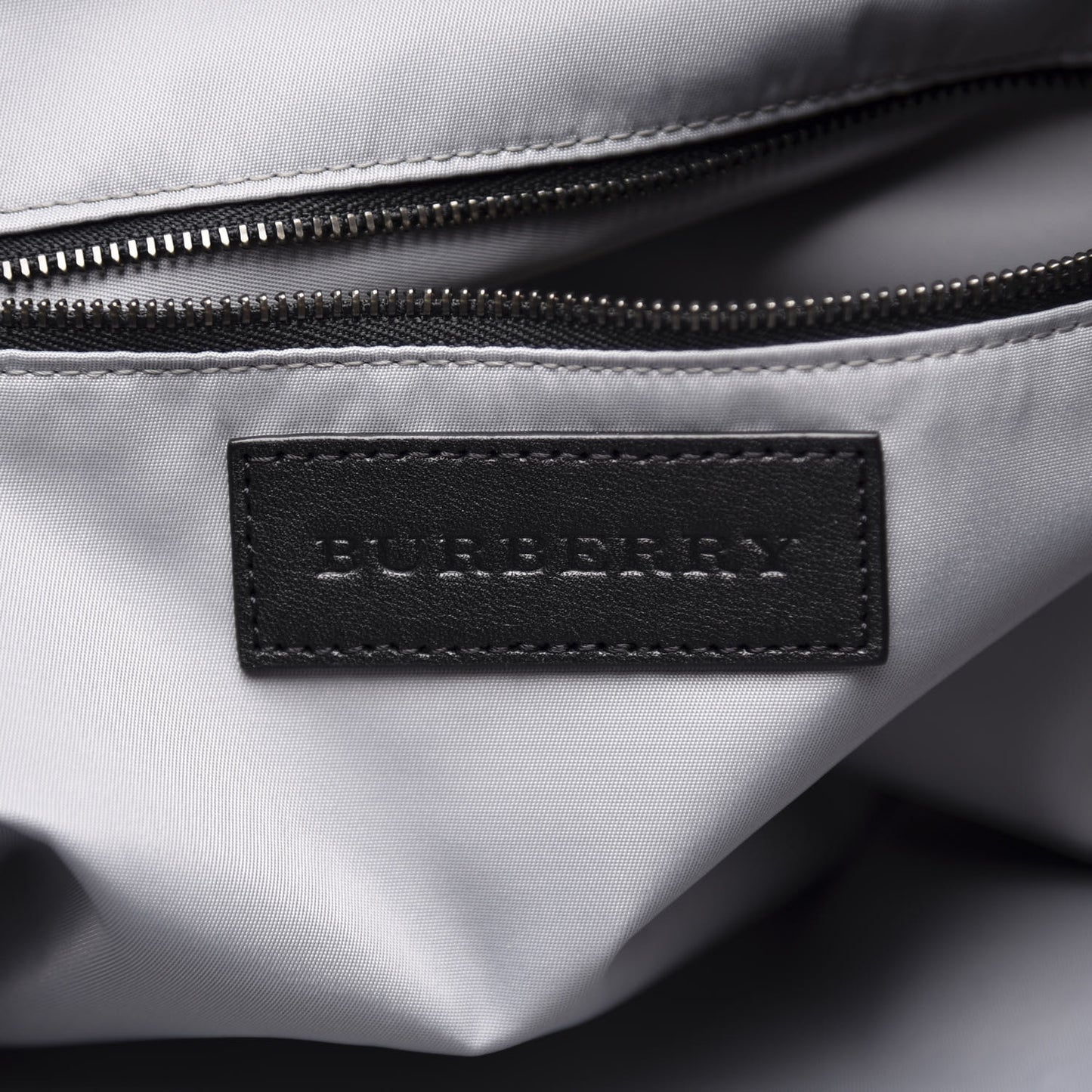 Nylon Check Small Buckleigh Packable Tote Birch Grey