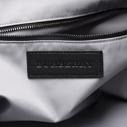 Burberry Nylon Check Small Buckleigh Packable Tote Birch Grey 5 of 10