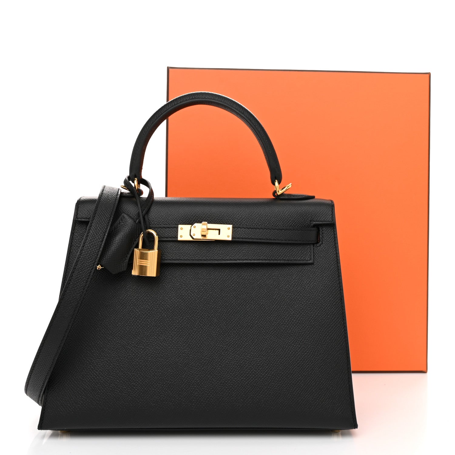 Hermes Epsom Kelly Sellier 25 Black 11 of 11